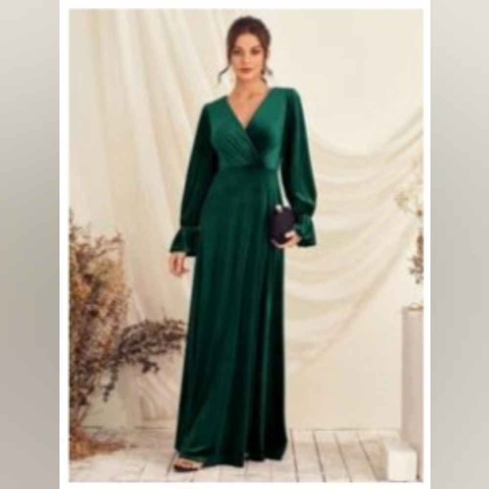 Emerald green SHEIN dress